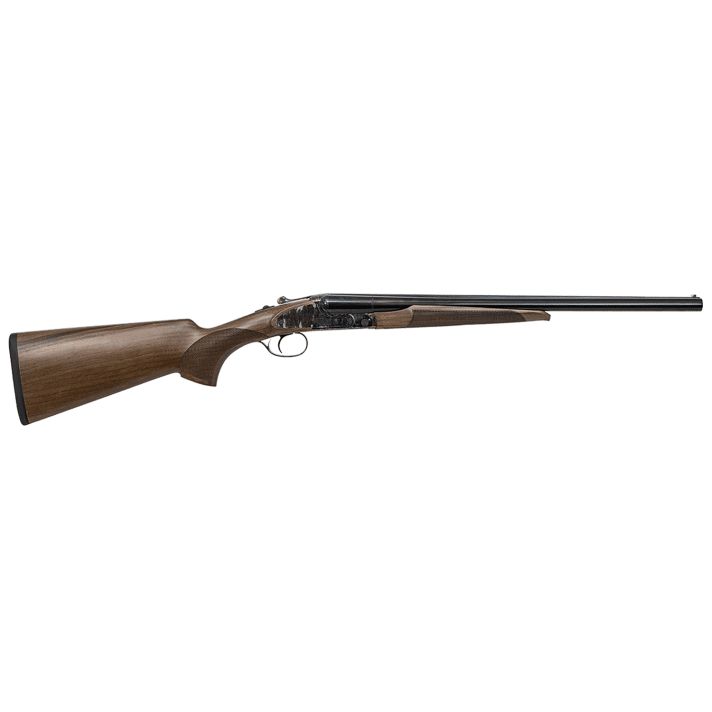 CZ-USA 06417 Sharp-Tail Coach 12 Gauge 3" 2rd 20" Black Hard Chrome Side-by-Side Barrel, Color Case Hardened Metal Finish, Turkish Walnut Stock Includes Fixed Chokes