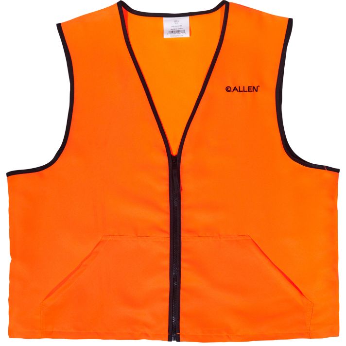 Allen 15766 Deluxe Hunting Vest Large Orange Polyester