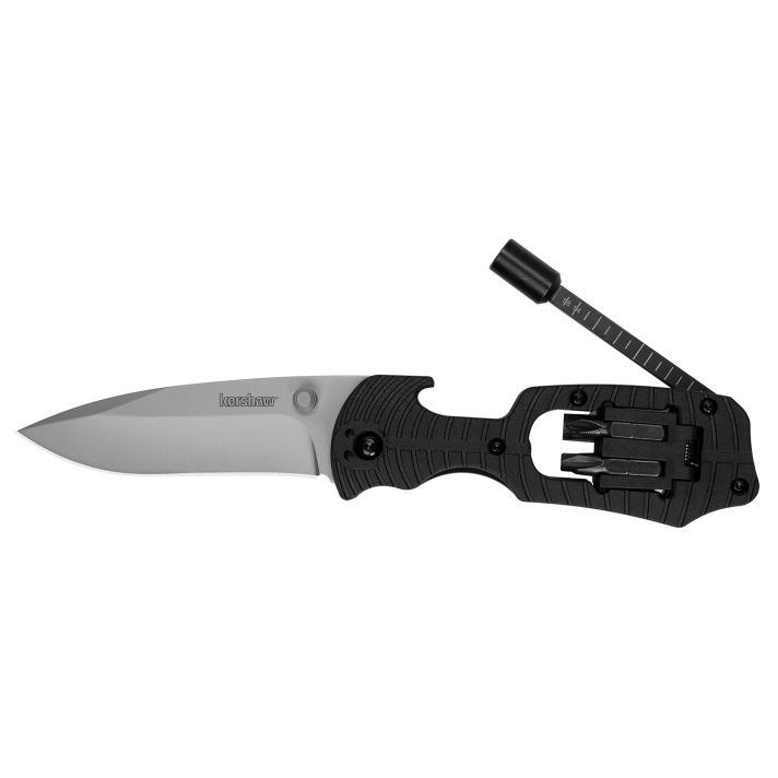 Kershaw 1920 Select FireFolding 8Cr13MoV SS 7.60" Long Plain Blade Black Glass-Filled Nylon Handle