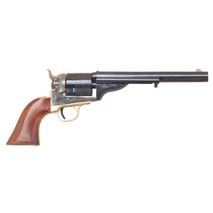 Cimarron CA914 1872 Open Top Navy 38 Long Colt 38 Special 6 Shot 7.50" Blued Steel Barrel, Blued Cylinder, Color Case Hardened Steel Frame, Walnut Grip, Exposed Hammer