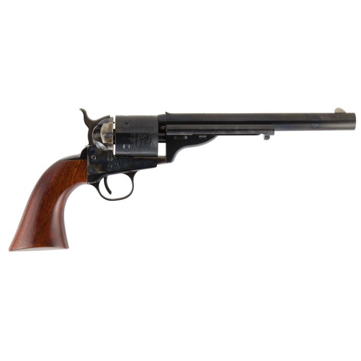 Cimarron CA916 1872 Open Top Army 45 Colt (Long Colt) 6 Shot 7.50" Blued Steel Barrel, Blued Cylinder, Color Case Hardened Steel Frame, Walnut Grip, Exposed Hammer