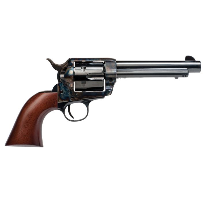 Cimarron PP401 Frontier Pre-War 1896-1940 38 Special/357 Mag 6 Shot, 5.50" Blued Steel Barrel, Blued Cylinder, Color Case Hardened Steel Frame, Walnut Grip, Exposed Hammer