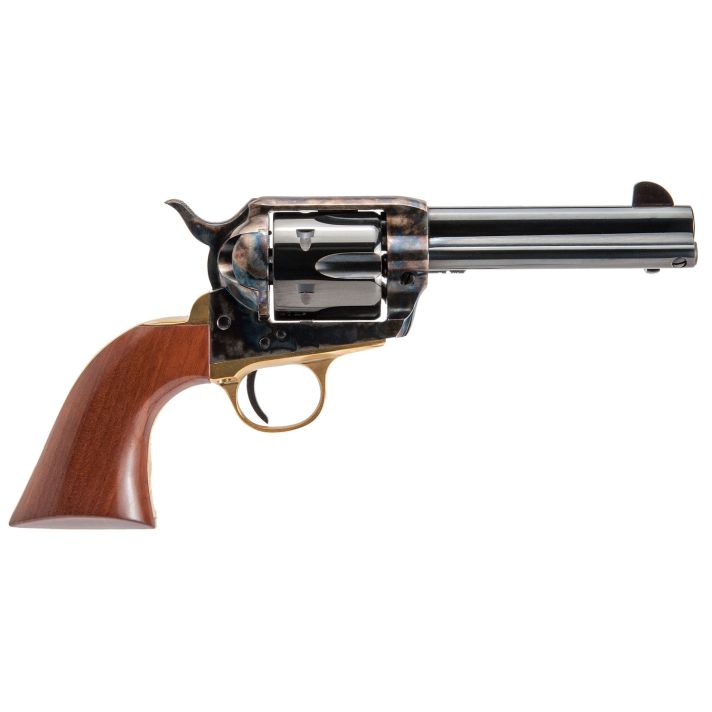 Cimarron PPP45 Pistolero45 Colt (Long Colt) 6 Shot 4.75" Blued Steel Barrel, Blued Cylinder, Color Case Hardened Steel Frame, Walnut Grip, Exposed Hammer