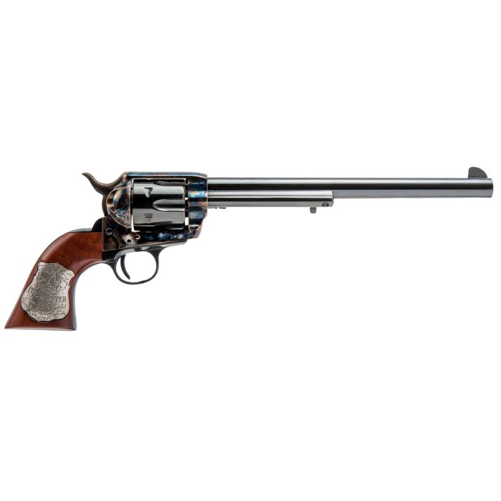Cimarron CA558 Wyatt Earp Frontier Buntline Hollywood Series 45 Colt (LC) 6rd 10" Blued Steel Barrel & Cylinder Old Model Case Hardened Steel Frame with Walnut Grip