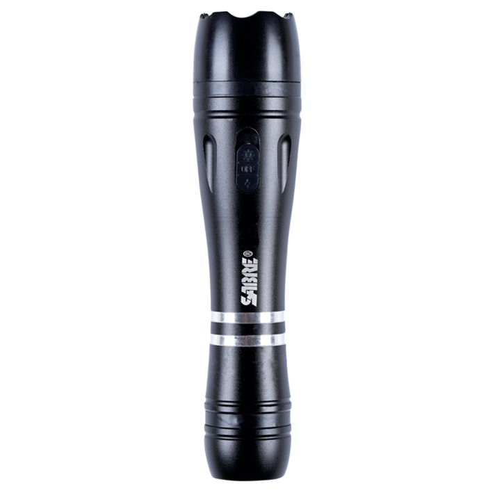 Sabre S3000SF Tactical Stun Gun w/Flashlight Black 2.51 uC Pain Rating