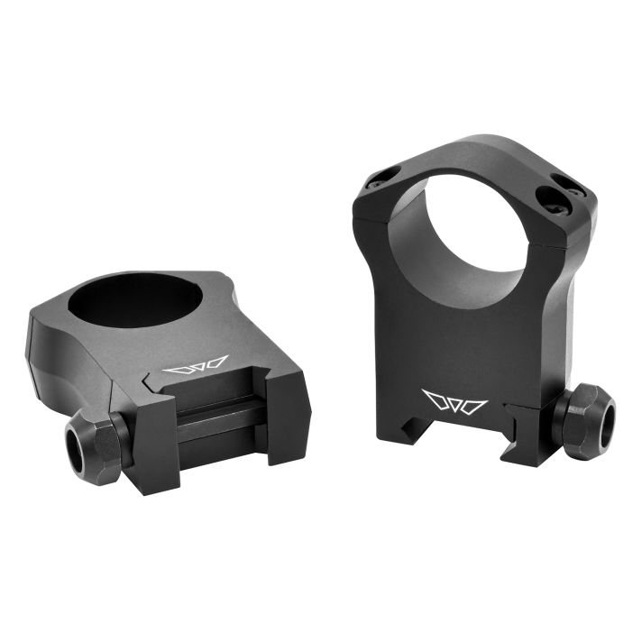 Warne 7204M Scope Rings Mountain Tech Matte Black 1" Ultra High 0 MOA