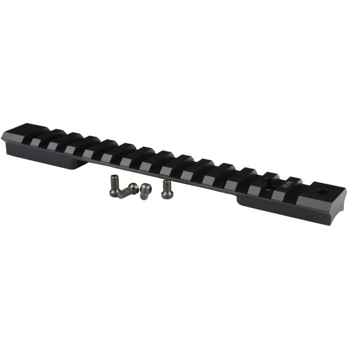 Warne 7676M Mountain Tech Tactical Rail Black Anodized Aluminum Winchester Model 70/Marlin XL-7 Long Action, 0 MOA