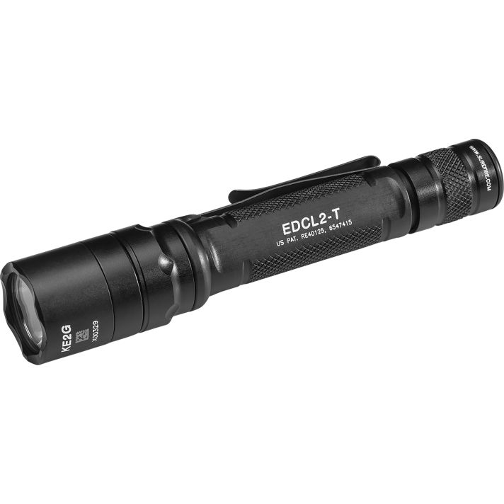 SureFire EDCL2T Everyday Carry Light 2Black Anodized 5/1,200 Lumens White LED