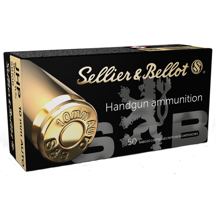 Sellier & Bellot SB10B Handgun10mmAuto 180gr Jacketed Hollow Point 50 Per Box/20 Case