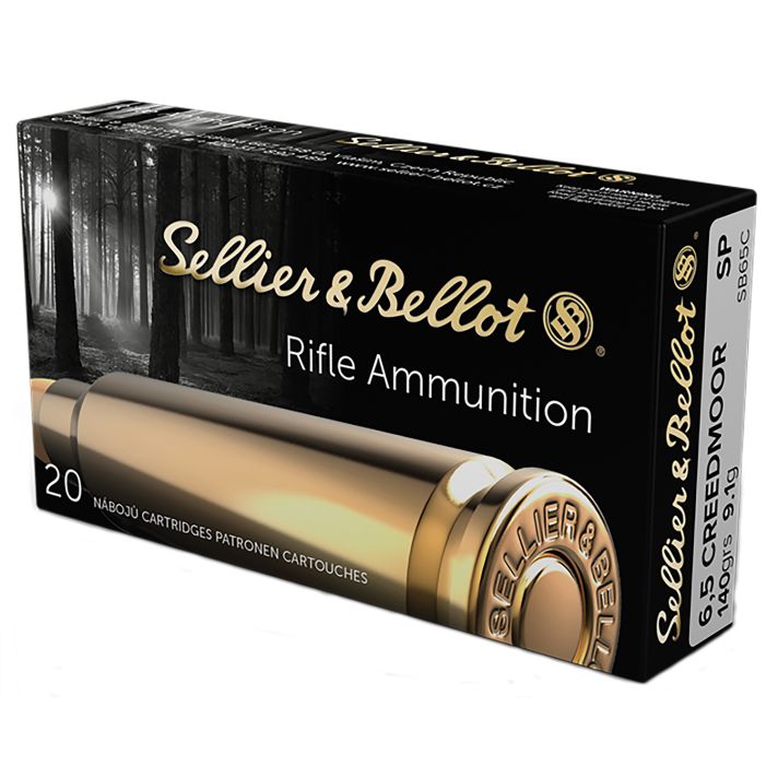 Sellier & Bellot SB65C Rifle6.5Creedmoor 140gr Soft Point 20 Per Box/25 Case