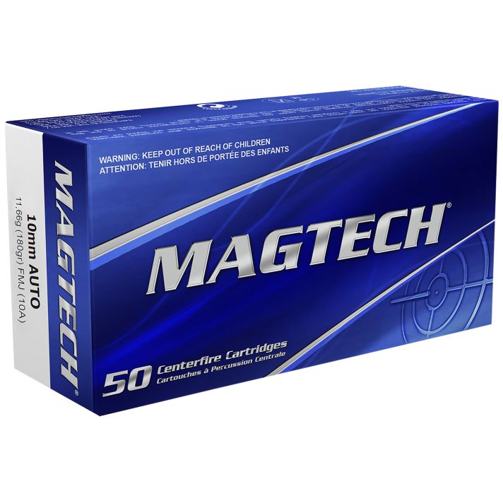 Magtech 10A Range/Training10mmAuto 180gr Full Metal Jacket 50 Per Box/20 Case