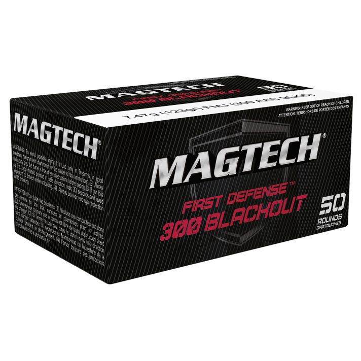 Magtech 300BLKB Tactical/Training300Blackout 123gr Full Metal Jacket 50 Per Box/20 Case