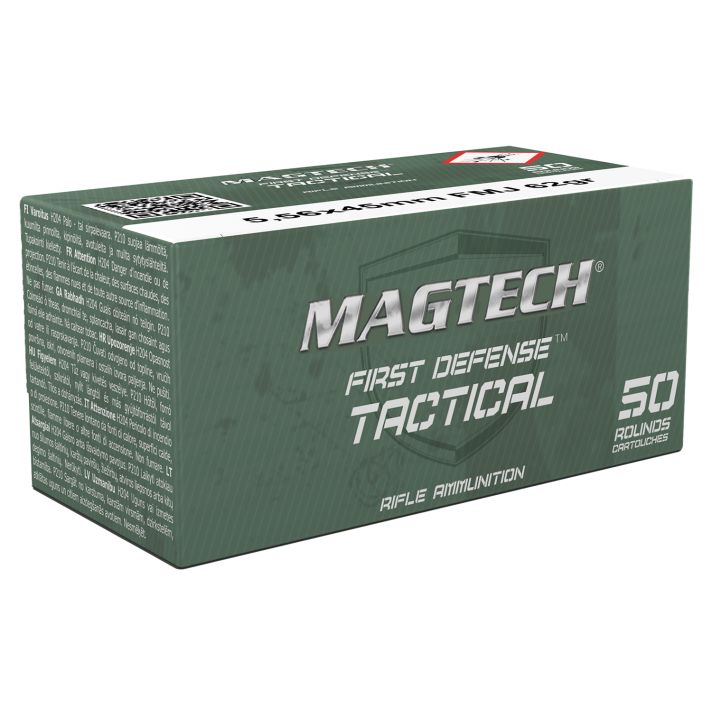 Magtech 556B Tactical/Training5.56x45mmNATO 62gr Full Metal Jacket 50 Per Box/20 Case