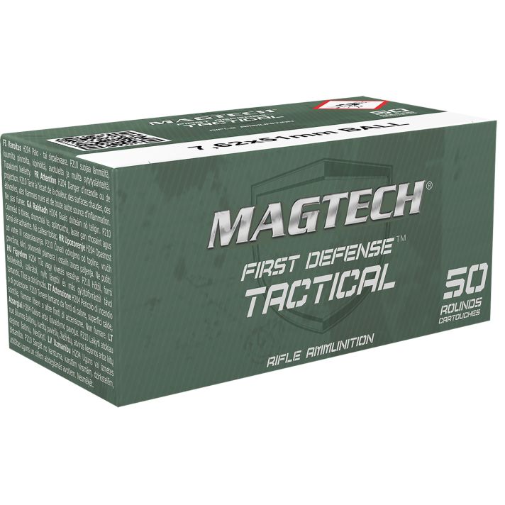 Magtech 762A Tactical/Training7.62x51mmNATO 147gr Full Metal Jacket 50 Per Box/8 Case