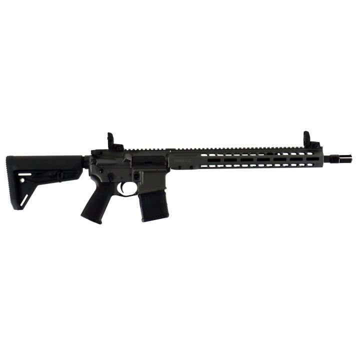 Barrett 17121 REC7 DI Carbine 5.56x45mm NATO 16" 30+1 Tungsten Gray Cerakote Black 6 Position Stock Black Polymer Grip