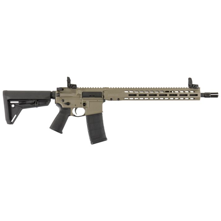 Barrett 17123 REC7 DI Carbine 5.56x45mm NATO 16" 30+1, FDE Rec, Black 6 Position Stock & Grip, Includes Flip-Up Sights