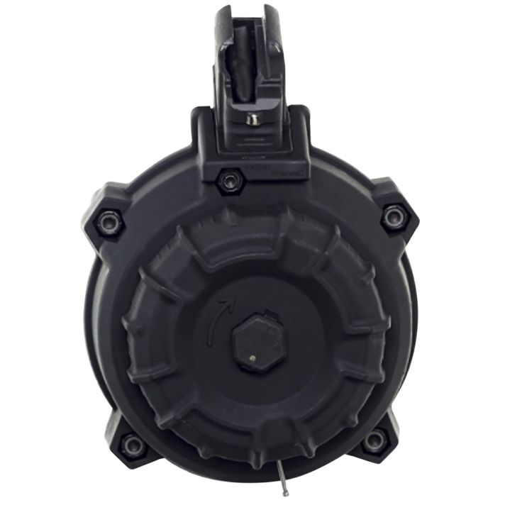 ProMag DRMA9 Standard50rd Drum 7.62x39mm Fits AK-47 Black DuPont Zytel Polymer