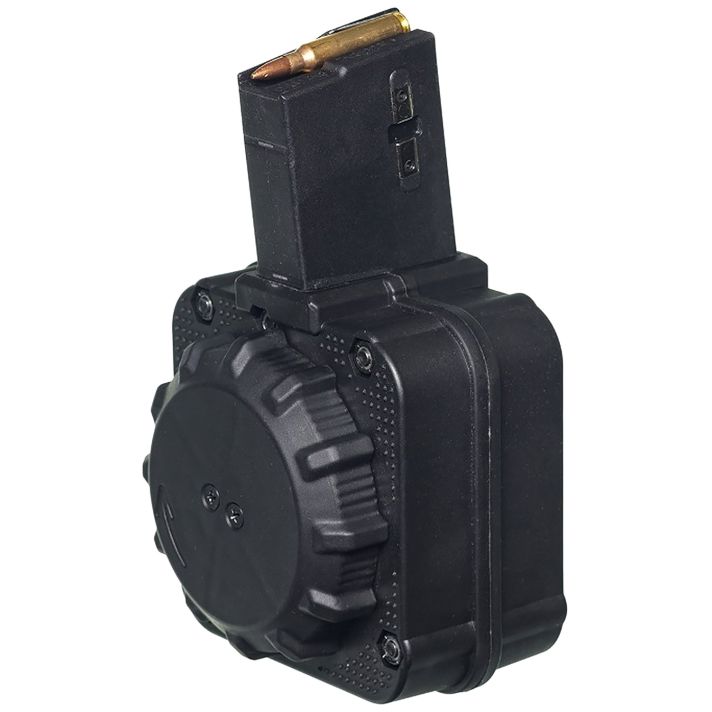 ProMag DRMA8 Standard65rd Drum 5.56x45mm Fits AR-15 Black DuPont Zytel Polymer
