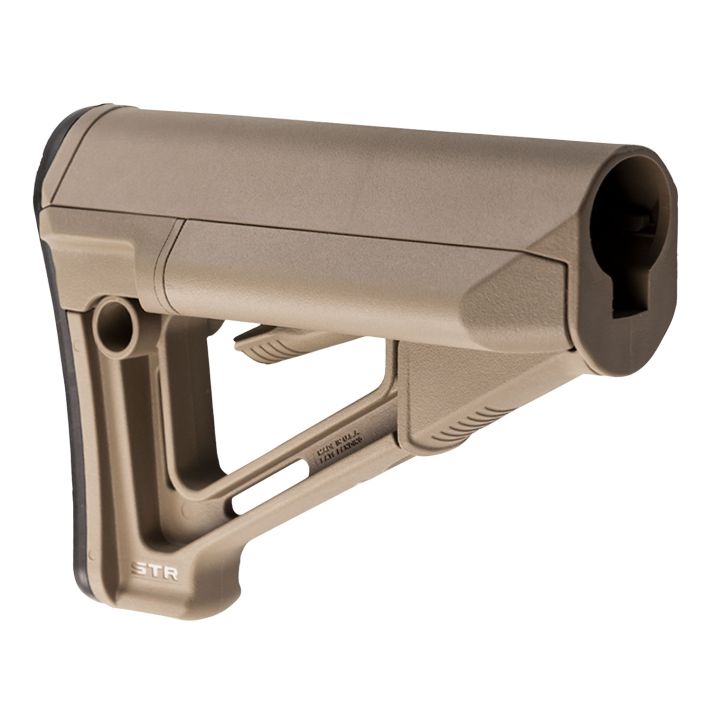 Magpul MAG470-FDE STR Carbine Stock Flat Dark Earth Synthetic for AR-15, M16, M4 with Mil-Spec Tube (Tube Not Included)