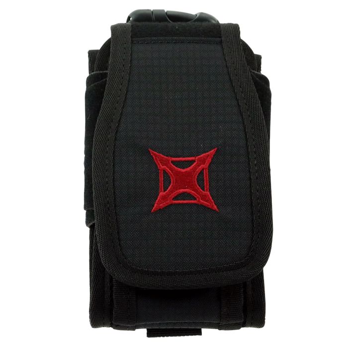 Vertx VTX5140BK Phone/Multi-Tool Pouch VTX 7" H x 4" W x 2" D Black Cordura w/Velcro Closing