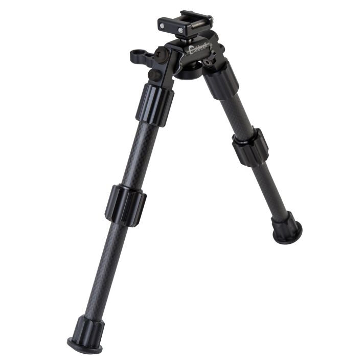 Caldwell 1081952 Accumax Premium Pic Rail Bipod 6-9" Black Carbon Fiber