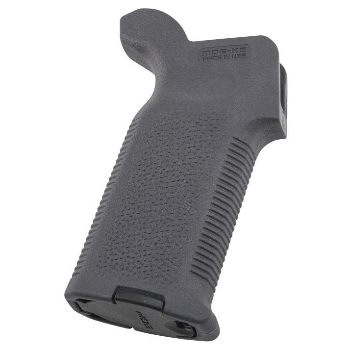 Magpul MAG522-GRY MOE-K2 Grip Aggressive Textured Gray Polymer for AR-15, AR-10, M4, M16, M110, SR25