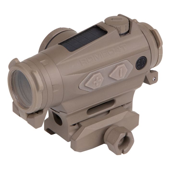 Sig Sauer Electro-Optics SOR43131 Romeo4TFlat Dark Earth 1 x 20 mm 2 MOA Red Ballistic Dot/65 MOA Circle