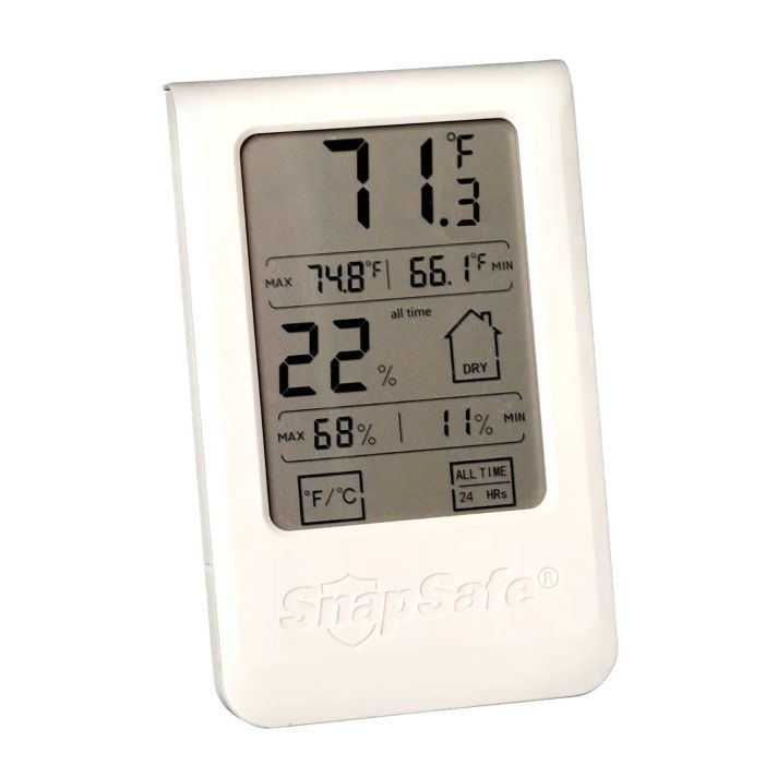 SnapSafe 75909 Gun Safe Hygrometer Gray AAA