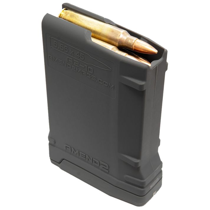 Amend2 556MOD2BLK10 MOD-210rd 223 Rem/5.56x45mm NATO Compatible w/ AR-15/M16/M4 Black Polymer
