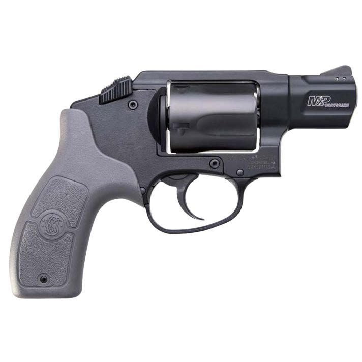 Smith & Wesson 103039 M&P Bodyguard J-Frame 38 Special +P 5 Shot 1.88" Matte Black Stainless Steel Barrel, Black PVD Cylinder, Matte Black Aluminum Frame, Gray Polymer Grip, Concealed Hammer