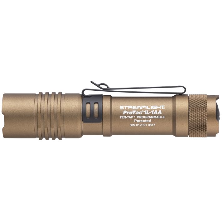 Streamlight 88073 ProTac 1L-1AA Everyday Carry FlashlightCoyote 40/150/350 Lumens White C4 LED