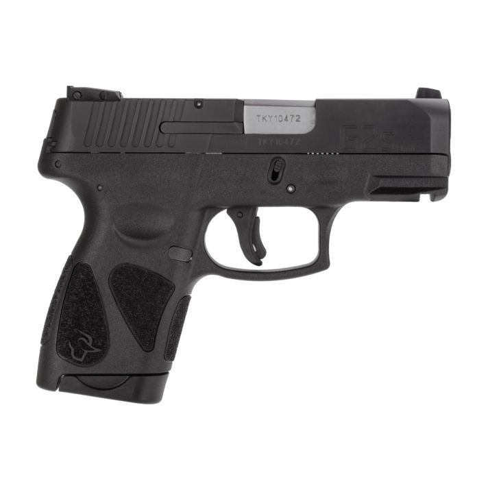 Taurus 1G2S931 G2SCompact Frame 9mm Luger 7+1 3.26" Matte Stainless Steel Barrel, Matte Black Serrated Alloy Steel Slide, Black Polymer Frame w/Picatinny Rail & Polymer Grip, Right Hand