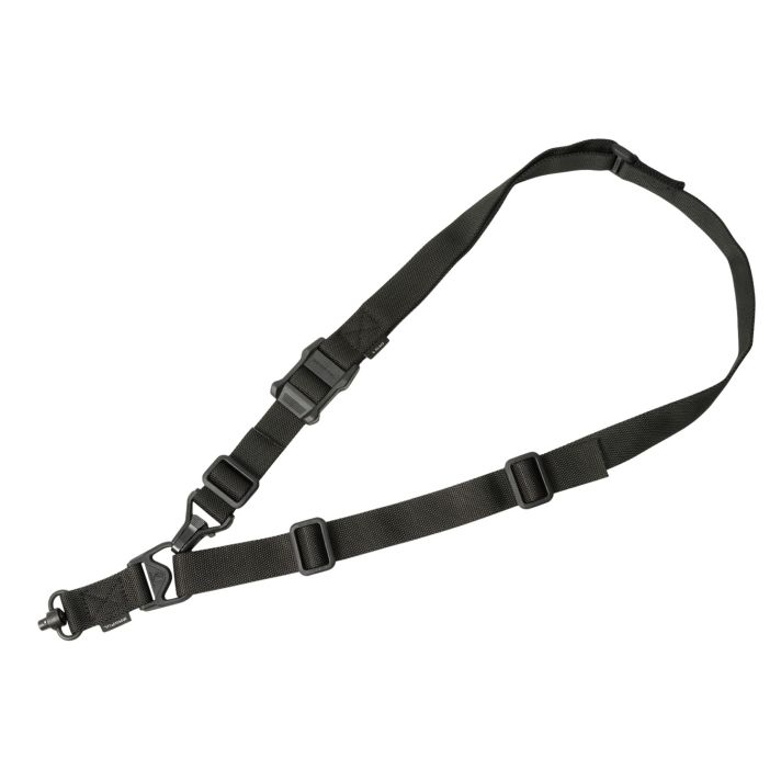 Magpul MAG515BLK MS3 Single QD Sling GEN2 Black Nylon 48"-60" OAL Adjustable One-Two Point Rifle