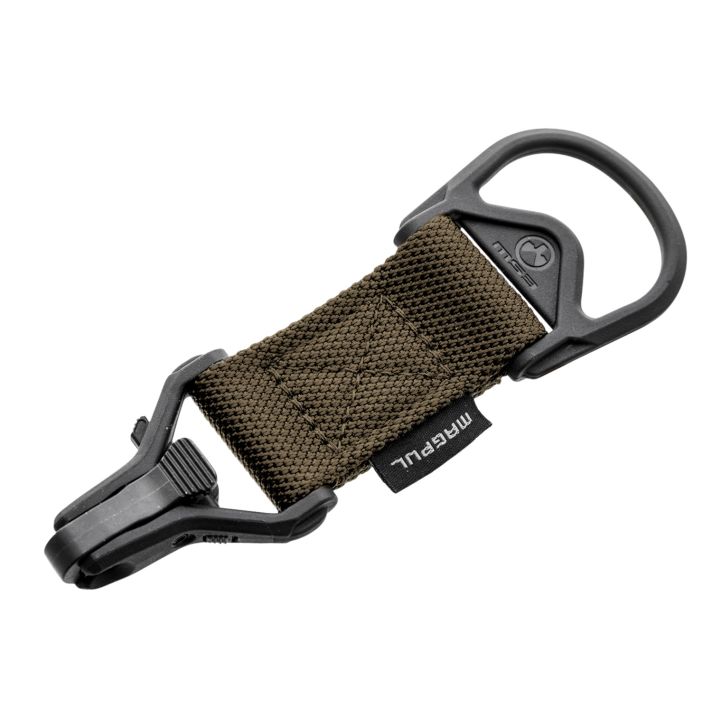 Magpul MAG516-COY MS1/MS3 Sling Adapter made of Steel with Coyote Melonite Finish, Polymer Hardware, Nylon 1.25" Webbing & Two to One-Point Design for AR-15, M4 & M16