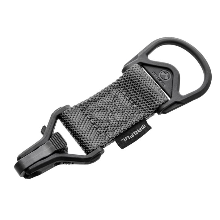 Magpul MAG516-GRY MS1/MS3 Sling Adapter made of Steel with Stealth Gray Melonite Finish, Polymer Hardware, Nylon 1.25" Webbing & Two to One-Point Design for AR-15, M4 & M16
