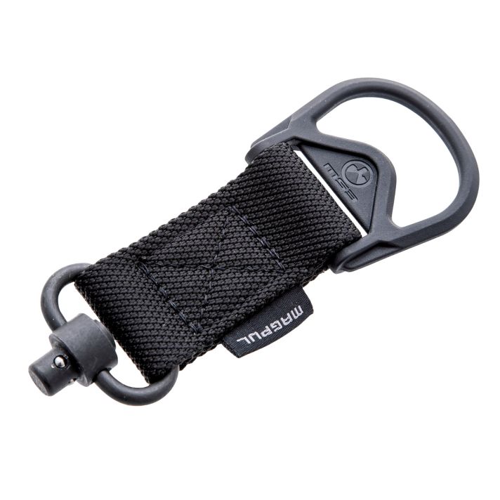 Magpul MAG517-BLK MS1/MS3 QD Sling Adapter made of Steel with Maganese Phosphate Black Finish, Polymer Hardware, Nylon 1.25" Webbing & Two to One-Point Design for AR-15, M4, M16, AK-Platform & AKM