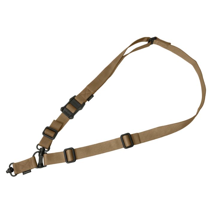 Magpul MAG518COY MS4 Sling GEN2 Coyote Tan Nylon 48"-60" OAL Adjustable One-Two Point AR Platform