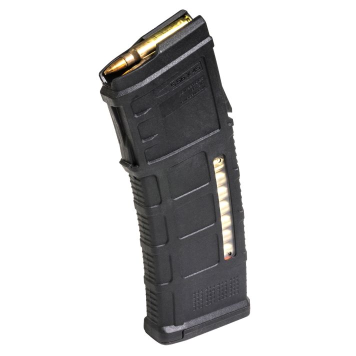 Magpul MAG575-BLK PMAG GEN M3 30rd Detachable w/Capacity Window 5.56x45mm NATO Fits Steyr Arms AUG/F88/F90 Black Polymer