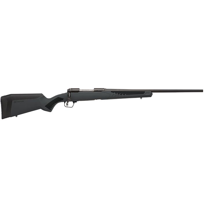 Savage Arms 57173 110 Hunter Full Size 6.5 Creedmoor 4+1 24" Matte Black Button-Rifled Barrel, Matte Black Drilled & Tapped Carbon Steel Receiver, Adj AccuStock Matte Gray Synthetic Stock, Right Hand