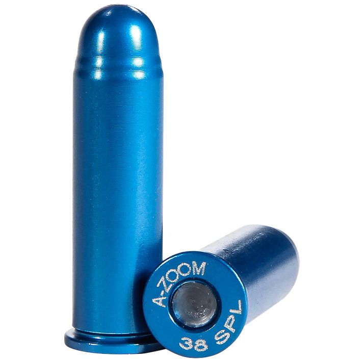 A-Zoom 16318 Blue Snap Caps Revolver 38Special 12Pack