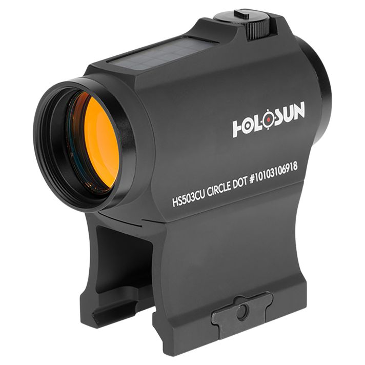Holosun HS503CU 503Black Anodized 1 x 20 mm 2 MOA Red Dot/65 MOA Circle Multi Reticle