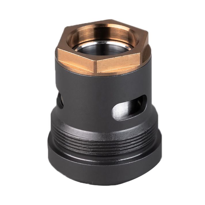 SilencerCo AC2448 3-Lug Mount45 ACP Black Steel
