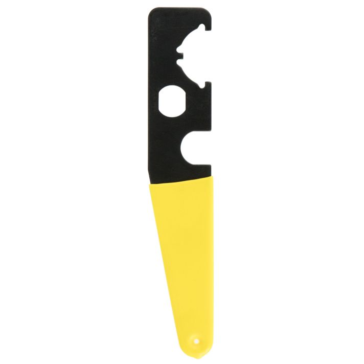 TacFire TL006 Armorer's Stock Wrench Black/Yellow Steel Rifle AR-15 Rubber Handle