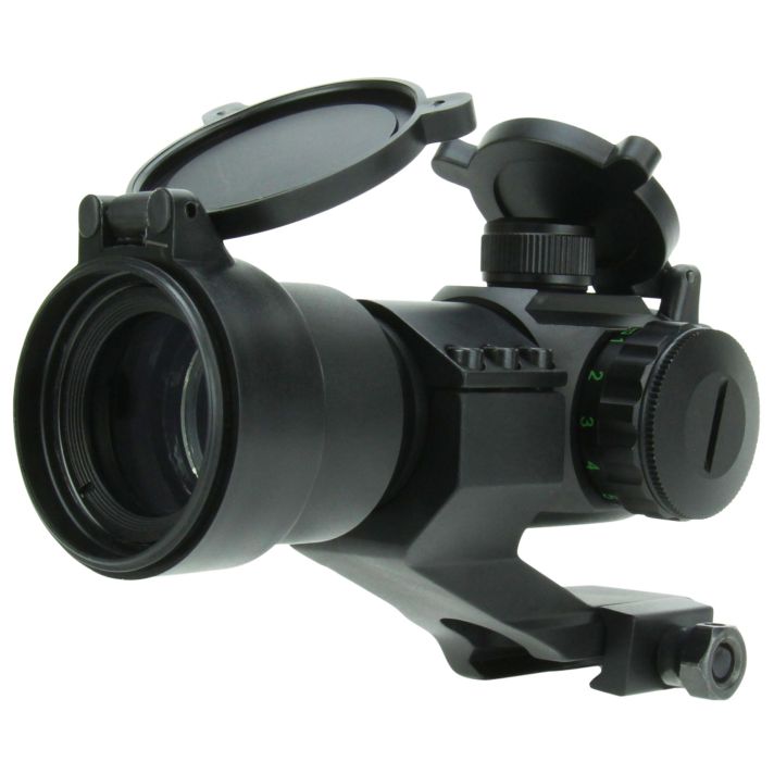 TacFire RD004 1x30 Dual Illuminated Red/Green Dot SightBlack Anodized 1 x 30 mm 2 MOA Dot