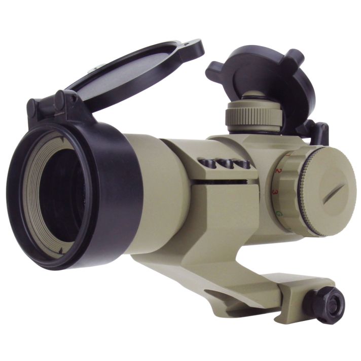 TacFire RD004T 1x30 Dual Illuminated Red/Green Dot SightTan 1 x 30 mm 2 MOA Dot