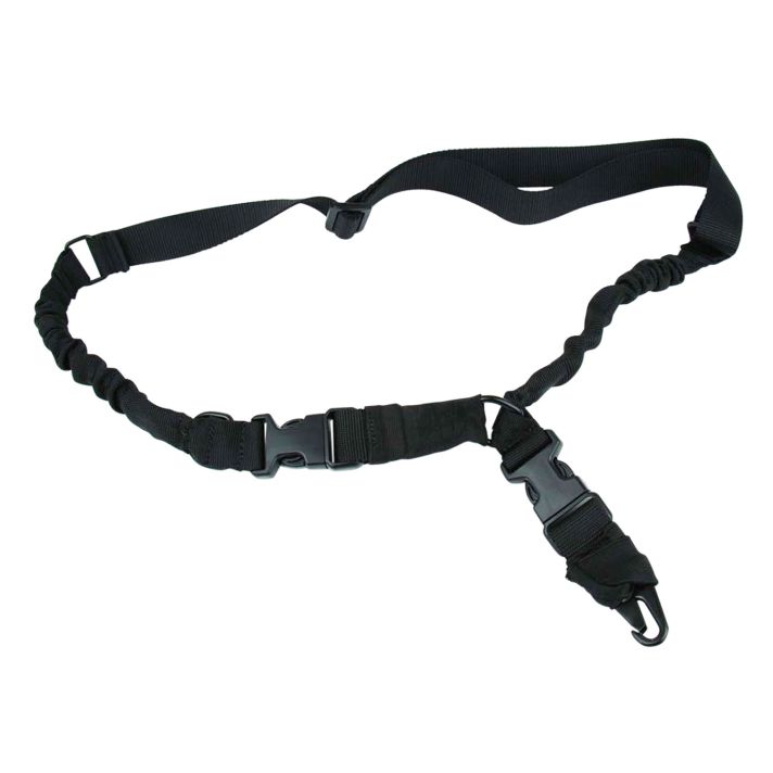 TacFire SL003B 2 To 1 Point Sling Black Nylon 30"-40" OAL Adjustable Double Bungee Rifle
