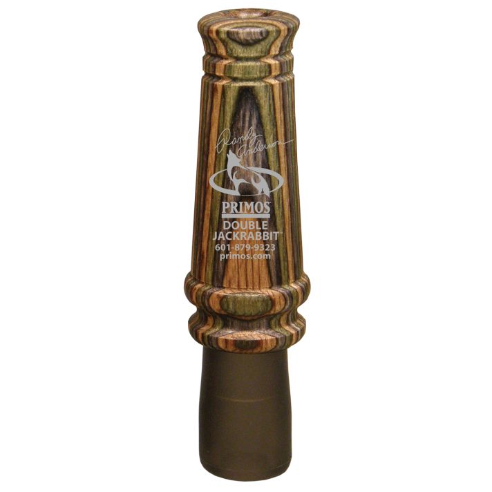 Primos 366 Randy Anderson Double Jackrabbit Open Call Double Reed Rabbit Sounds Attracts Predators Multi Color Laminated Wood