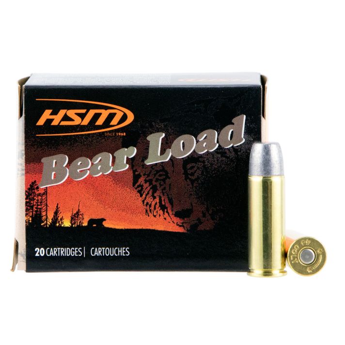 HSM 45C7N20 Bear Load45 Colt 325 gr Wide Flat Nose 20 Per Box/ 20 Case
