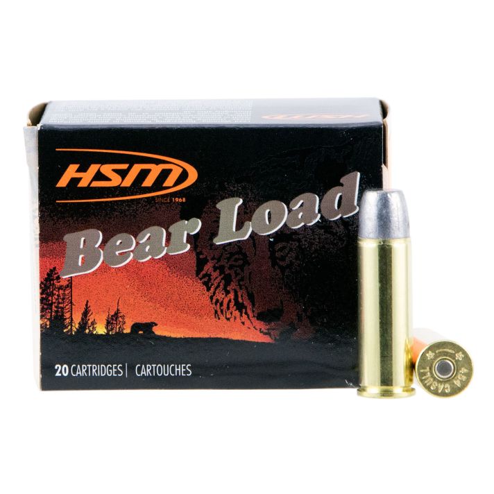 HSM 454C4N20 Bear Load454 Casull 325 gr Wide Flat Nose 20 Per Box/ 20 Case