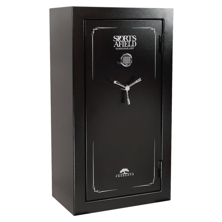 Sports Afield SECSA5932P Preserve SA5932P Keypad/Key Entry Black Textured Steel Holds 32 + 6 59" H x 32" Wx 20" D Fireproof- Yes